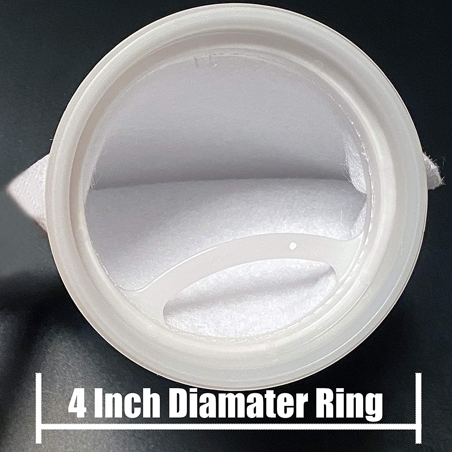 Sock Filters - 200 Micron - Aquarium Felt Filter Bags -  (4 Inch Ring Diameter)